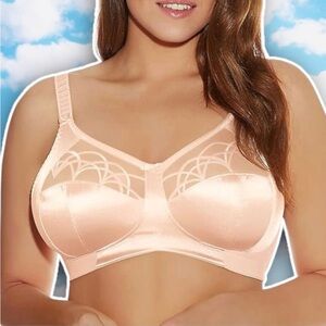 ELOMI Cate Soft Cup Wirefree Side Support Bra 40DDD UK 40E Wireless Plus Size